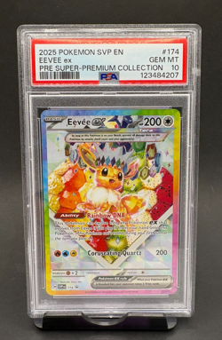 PSA 10 Eevee ex #174 SVP Promo Pokemon Prismatic Evolutions Super Premium Coll. - Image 1