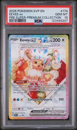 PSA 10 Eevee ex #174 SVP Promo Pokemon Prismatic Evolutions Super Premium Coll. - Image 3