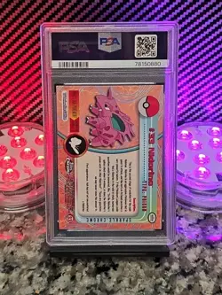 NIDORINO *SPARKLE* Topps Chrome Pokemon TV 2000 #33 PSA 8 NM-MT RARE POP 17 🔥🔥 - Image 5