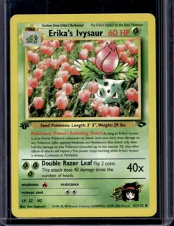 2000 Pokemon Gym Challenge 1st Edition Erika's Ivysaur #41/132 - Image 1