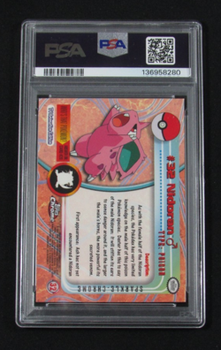 2000 Topps Chrome Pokemon T.V. #32 SPARKLE NIDORAN PSA 8 NM-MT - Image 2