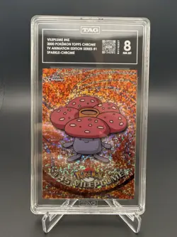 Vileplume Topps Chrome Pokemon T.V. #45 SPARKLE TAG 8 2000 Pokemon TCG - Image 1