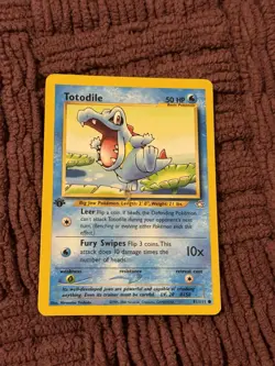 2000 POKEMON NEO GENESIS 1ST EDITION #81/111 TOTODILE UNGRADED - Image 1