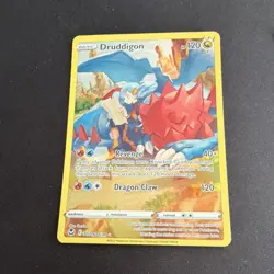 Pokemon Druddigon Ultra Rare Holo TG09/TG30 Silver Tempest Basic 120 HP - Image 1