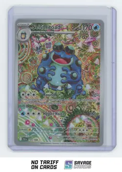 2025 Pokemon Scarlet & Violet Black Bolt Illustration Rare Seismitoad #105/086 - Image 1