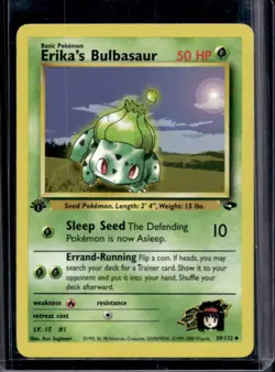 2000 Pokemon Gym Challenge 1st Edition Erika's Bulbasaur #39/132 - Image 1