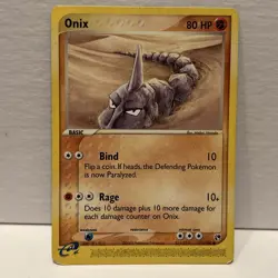 POKEMON TCG Onix 71/100 EX Sandstorm Excellent Condition LP - Image 1
