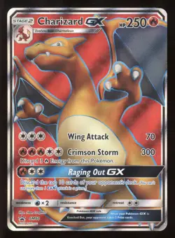 2017 Sun & Moon Black Star Promos Charizard GX FA #SM60 - Image 1