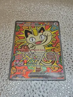 Pokemon Meowth EX Full Art Holo Cat Basic 170 HP 121/088 PDR - Image 4