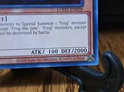 Yugioh Substitoad LODT-EN028 2020 Date Reprint Rare NM - Image 4