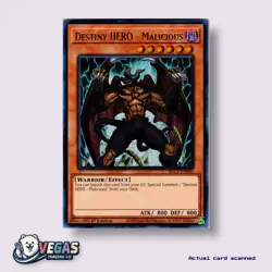 Destiny HERO Malicious BLC1-EN030 1st Edition Ultra Rare (Gold) NM Yu-Gi-Oh! - Image 1
