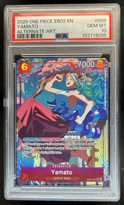 2025 One Piece Anime 25th Yamato Alternate Art #EB02-006 PSA 10 - Image 1