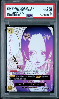 2025 ONE PIECE JPN THE AZURE SEA'S SEVEN ALT ART YOU'LL FRIGHTEN ME... PSA 10 - Image 1