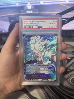 2024 One Piece PRB01 EN #119 Monkey D.Luffy Alternate Art PSA 10 GEM MINT - Image 1