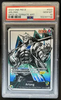 2023 One Piece Arlong Leader Alternate Art #022 PSA 10 GEM MINT - Image 1