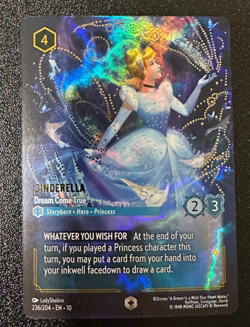 Disney Lorcana Cinderella Dream Come True Enchanted 236/204 Whispers in the Well - Image 1