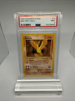 Pokemon - Fossil Set – Moltres Holo - 1999 - 12/62 - PSA 9 – Mint - Image 3