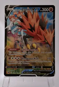Galarian Zapdos V TG19/TG30 Ultra Rare: Astral Radiance Trainer Gallery Pokemon - Image 1