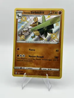 Galarian Sirfetch'd SV064/SV122 Shiny Holo Rare Shining Fates Pokemon Card - Image 1