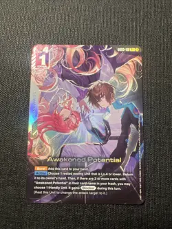 ENGLISH Gundam Card Game Awakened Potential GD03-118 R+ Alt Art Foil - Image 1