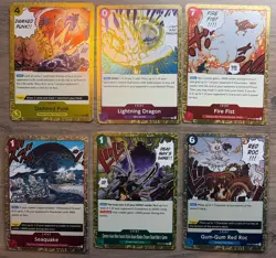 One Piece TCG Event Cards 6 Foil Event Cards English One Piece Lot - Image 1