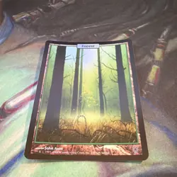 Foil Unhinged Forest Magic The Gathering John Avon See Description - Image 1