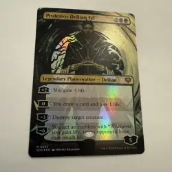 MISPRINT Professor Dellian Fel FOIL 283 Borderless Strixhaven SOS MTG Unplayed - Image 2