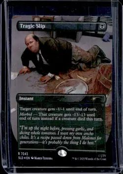 2025 Magic MTG Secret Lair The Office Tragic Slip Foil #7043 - Image 1