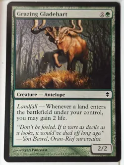 Grazing Gladehart - Zendikar - Magic the Gathering MTG Nice! - Image 1