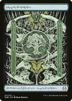 MTG FOREST (271) PHYREXIAN FULL ART Phyrexia: All Will Be One NM Near Mint - Image 1