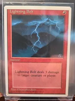 Lightning Bolt Core Set 4th Edition MTG Regular Lightly Played (CD1968) - Image 3