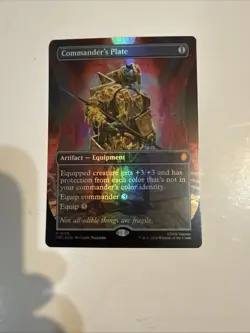 Commanders Plate P 0135 Promo Magic the Gathering TMNT (FOIL) - Image 1