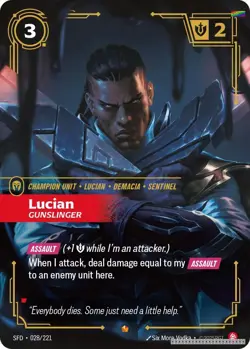 Lucian - Gunslinger [SFD - 028/221] - NM [Foil] TCG Riftbound - Image 1