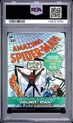 2025 MTG MARVEL'S SPIDER-MAN #0232 AMAZING SPIDER-MAN/PETER PARKER PSA 9 - Image 2