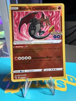 Pokemon TCG Radiant Charizard 011/078 | Pokemon GO | NM | Radiant Rare - Image 1