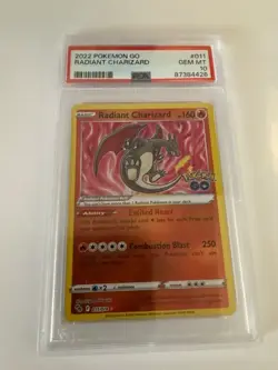 Pokemon TCG Radiant Charizard 011/078 Radiant Rare Pokemon GO PSA 10 GEM MINT - Image 1