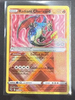 Pokemon TCG Radiant Charizard 011/078 Pokemon Go Ultra Rare - Image 1