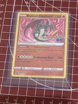 Pokemon TCG Radiant Charizard 011/078 Pokemon Go Ultra Rare - Image 1