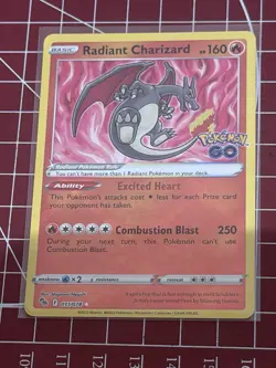 Pokemon TCG Radiant Charizard 011/078 Pokemon Go Ultra Rare - Image 3
