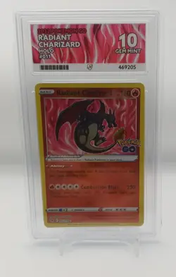 Radiant Charizard 011/078 | ACE 10 | Pokemon Go | Pokemon TCG - Image 1