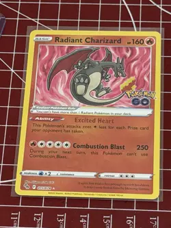 Pokemon TCG Radiant Charizard 011/078 Pokemon Go Ultra Rare - Image 3