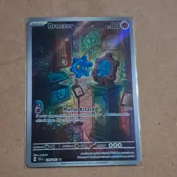 Pokemon Bronzor 170/162 SV05: Temporal Forces Illustration Rare Holo Card - Image 1