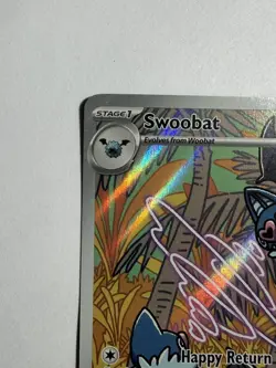 Pokemon Swoobat 120/086 Sv: White Flare Illustration Rare Holo - NM - Image 3