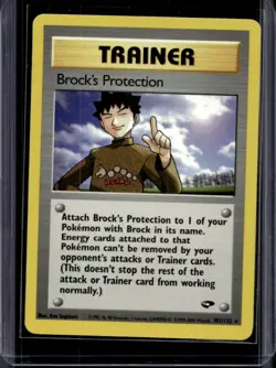 2000 Pokemon Gym Challenge Brock's Protection Holo #101/132 - Image 1