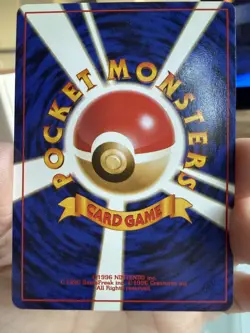 Pokemon SWIRL Gengar Mystery of the Fossils HP80 Japanese Holo Rare 1996 - Image 4