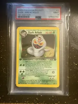 Pokemon Dark Arbok Team Rocket 1st Edition Holo Rare #2 PSA 9 Mint - Image 1