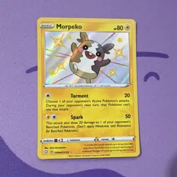 Pokemon Morpeko SV044/SV122 Shining Fates Shiny Vault Shiny Holo Rare 2021 - Image 1