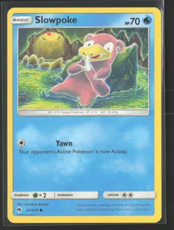 Slowpoke 54/214 Common Lost Thunder Pokemon Near Mint - Image 1
