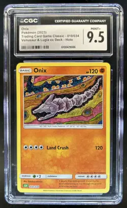 2023 Pokemon Classic Onix Venusaur & Lugia ex Deck Holo #010/034 CGC 9.5 - Image 1