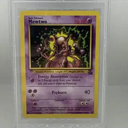 PSA 7 Mewtwo Black Star Promo 2000 Pokemon WOTC - Image 2